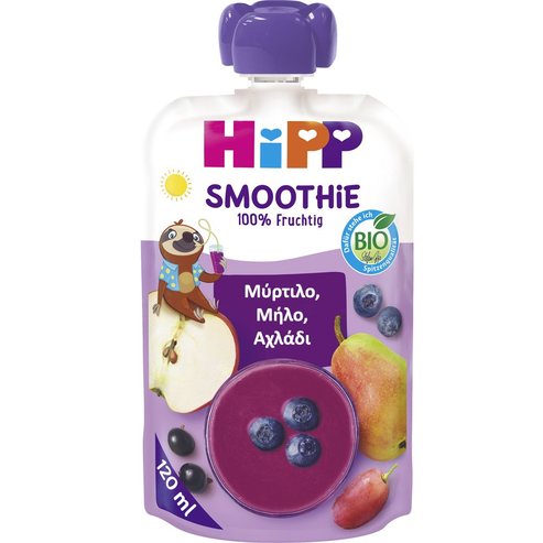 Hipp Bio Smoothie with Blueberry, Apple & Pear 1year+ 120ml