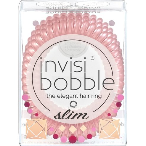 Invisibobble Slim British Royal Розово злато 3 бр