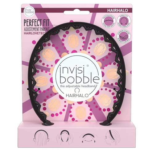 Invisibobble British Royal Hairhalo Headband Crown And Glory Black Velvet 1 парче
