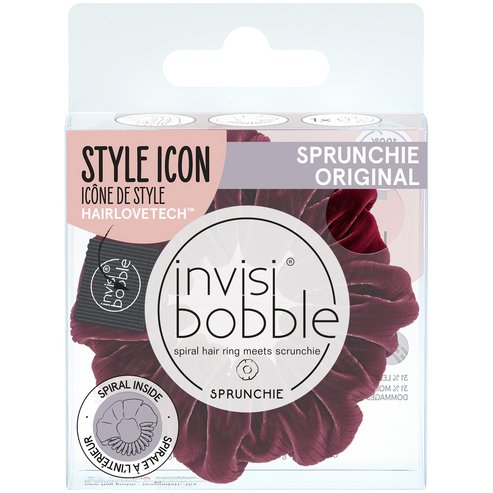 Invisibobble Sprunchie Red Wine is Fine Каучук за коса с кадифена текстура 1 брой