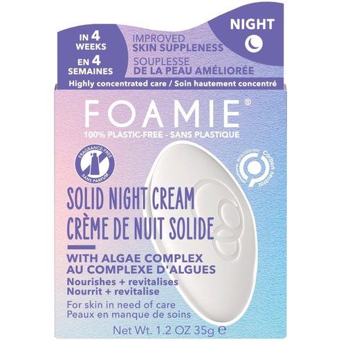 Foamie Solid Face Cream Bar Night Recovery with Algae Complex 35g