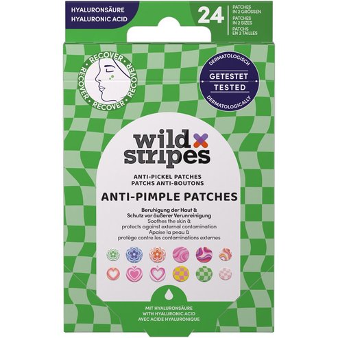 Wild Stripes Groovy Recover Anti-Pimple Patches Пластири за прикриване & защита на кожата от видими пъпки с хиалуронова киселина 24 броя