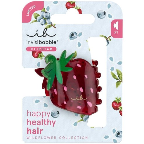 Invisibobble Limited Collection Wildflower Berry Brighter Clipstar Клипс за коса във формата на ягода за лятно и закачливо styling 1 брой