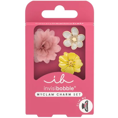 Invisibobble Clipstar My Claw Charm Set Hothouse Florals Charms с флорални дизайни за уникален стил на косата 1 брой