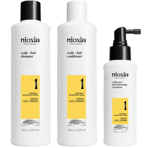 Nioxin Scalp & Hair Promo System 1 Shampoo 150ml & Conditioner 150ml & Treatment Serum 50ml