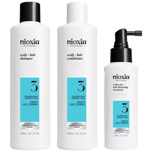 Nioxin Promo Scalp & Hair System 3 Shampoo 300ml & Conditioner 300ml & Treatment Serum 100ml