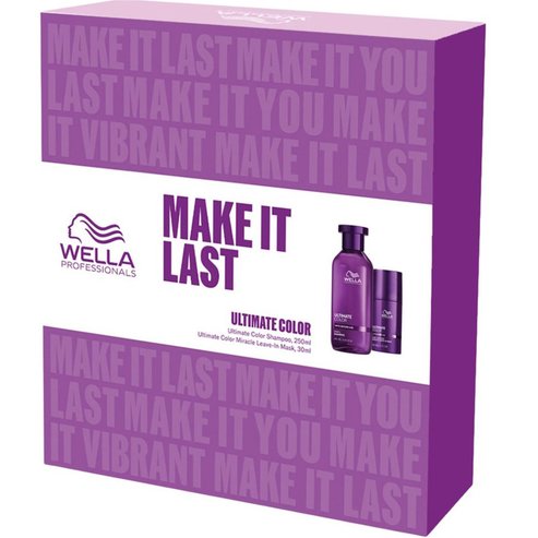 Wella Professionals Promo Ultimate Color Step 1 Shampoo, 250ml & Miracle Leave-In Mask Step 2, 30ml