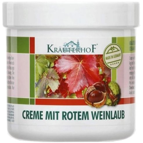 Krauterhof Крем за крака с конски кестен и листа от червено грозде за намаляване на подуването 250ml
