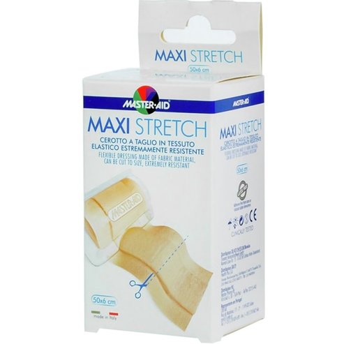 Master Aid Maxi Stretch 50x6cm Адхезивна марля в кафяв цвят 1 бр