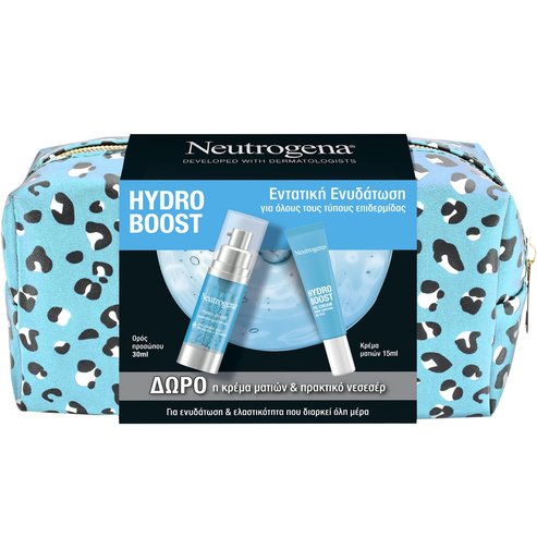 Neutrogena Promo Hydro Boost Supercharged Serum 30ml & Подарък Awakening Eye Cream 15ml & торбичка 1 бр