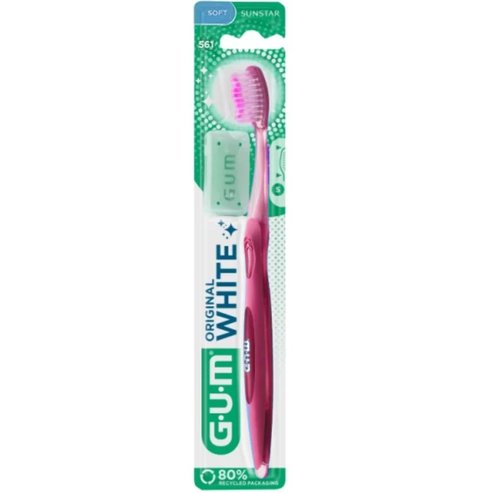 Gum Original White 561 Soft Toothbrush 1 брой - Розово