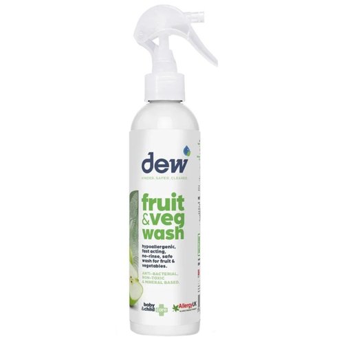 Dew Anti-Bacterial Not Toxic & Mineral Based Fruit & Veg Wash Дезинфекциращ почистващ спрей за плодове и зеленчуци с бързо действие срещу бактерии 250ml