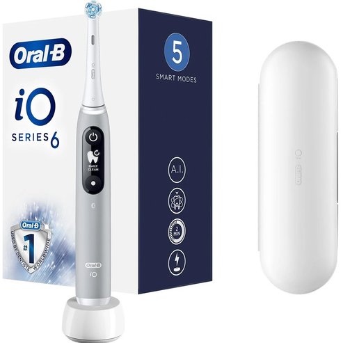 Oral-B iO Series 6 Електрическа четка за зъби Grey Opal 1 бр