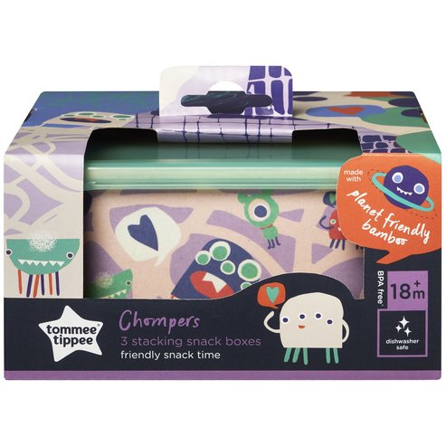 Tommee Tippee Chompers Bamboo Fibre Storage Box Set 18m+ Код 423576, 1 бр
