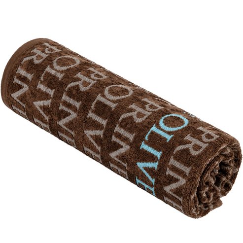 Prince Oliver Velour Jacquard 180×90cm Deluxe Sea Towel Памучна плажна кърпа 1 брой - Chocolate/Gray