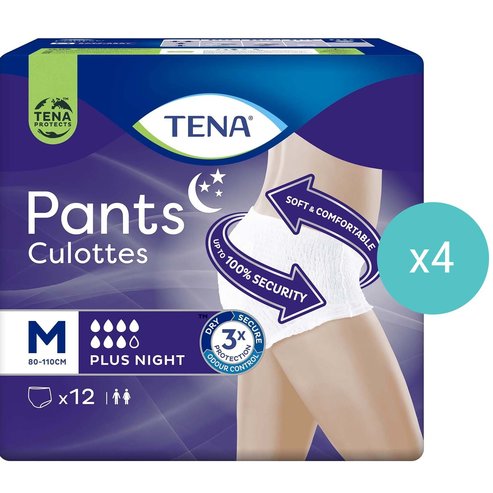 Tena PROMO PACK Pants Plus Night Unisex 48 бр - Medium 80-110cm