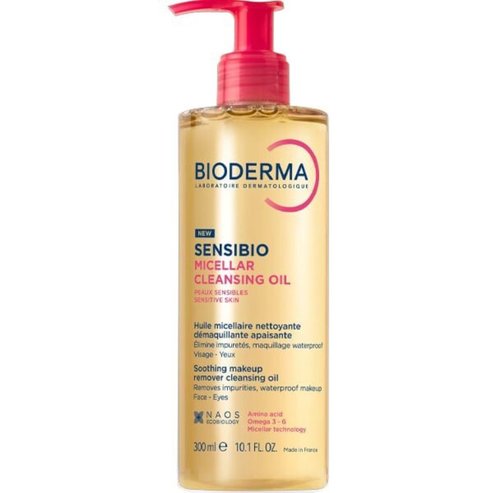 Bioderma Sensibio Micellar Soothing Waterproof Makeup Remover Cleansing Oil 300ml