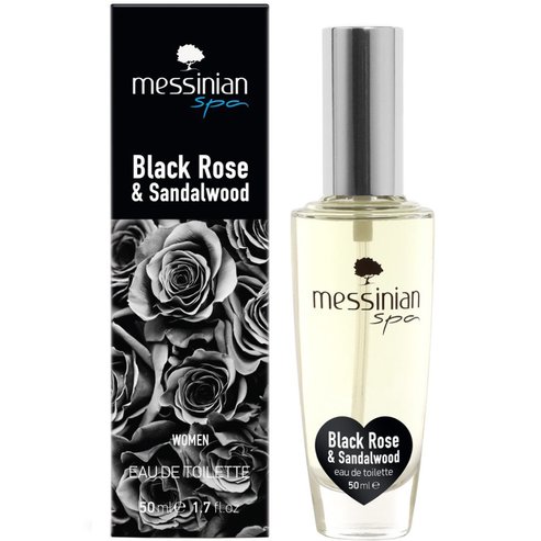 Messinian Spa Black Rose & Sandalwood Eau De Toilette Дамски чувствен аромат със сладки карамелени нотки, който излъчва страст & елегантност 50ml