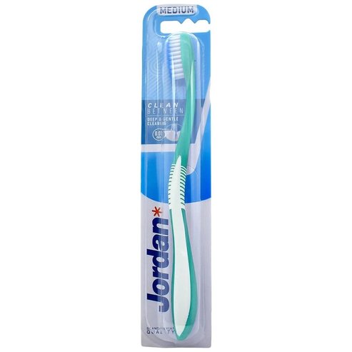 Jordan Clean Between Deep & Gentle Toothbrush Medium 0.01mm 1 бр - Тюркоаз