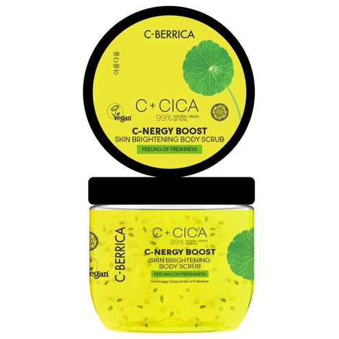 Natura Siberica C+Cica C-Berrica C-Nergy Boost Felling Of Freshness Skin Brightening Body Scrub 200ml