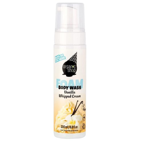 Organic Shop Ice Cream Vanilla Whipped Body Wash 200ml