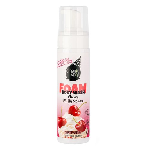 Organic Shop Ice Cream Cherry Fluffy Mousse Body Wash 200ml