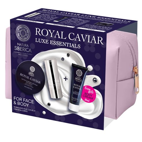 Natura Siberica Promo Royal Caviar Luxe Essentials Icy Firming Eye Cream 15ml & Lifting & Firming Peptide Eye Patch 60 бр & Подарък Anti-Age Transforming Body Cream 30ml & Подарък торбичка 1 бр