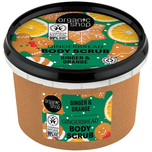 Organic Shop Gingebread Body Scrub with Ginger & Orange 250ml