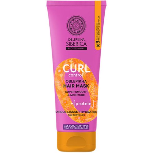 Oblepikha Siberica Professional Curl with Biolipid Complex & Protein Hair Mask 200ml