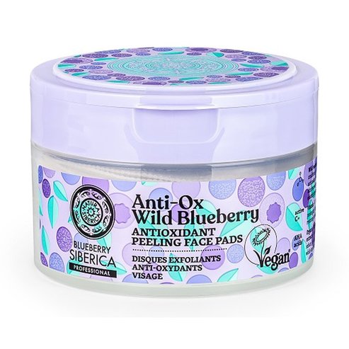 Natura Siberica Anti-OX Wild Blueberry Antioxidant Peeling Face Pads 20pcs