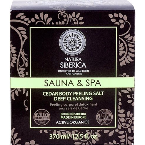 Natura Siberica Sauna & Spa Cedar Deep Cleansing Body Peeling Salt 370ml