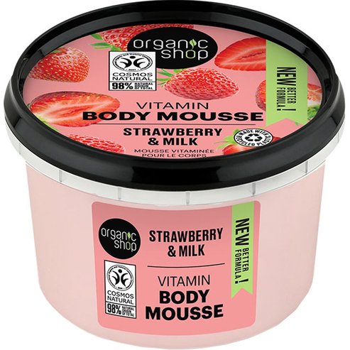 Organic Shop Strawberry & Milk Vitamin Body Mousse 250ml