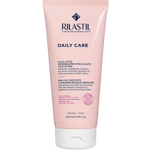 Rilastil Daily Care Milk Oil Cleanser & Makeup Remover for Sensitive - Dry - Very Dry Skin 200ml