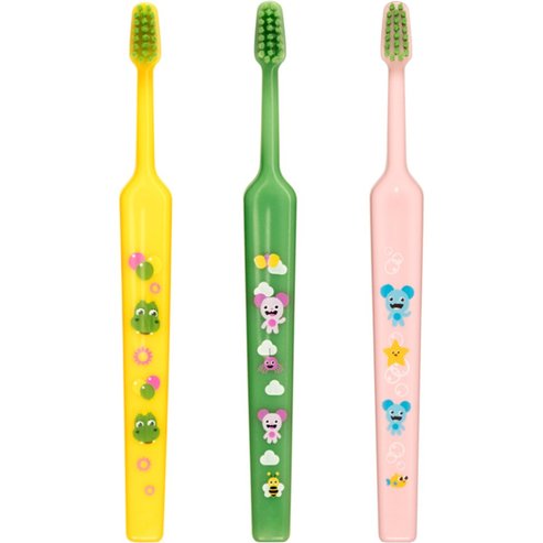 Tepe Good Mini Extra Soft Toothbrush Bolibompa 0-3 Years 3 части - Розово / Зелено / Жълто