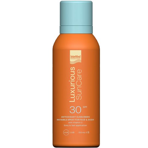 Luxurious Sun Care Antioxidant Sunscreen Invisible Spray Spf30 Travel Size 100ml
