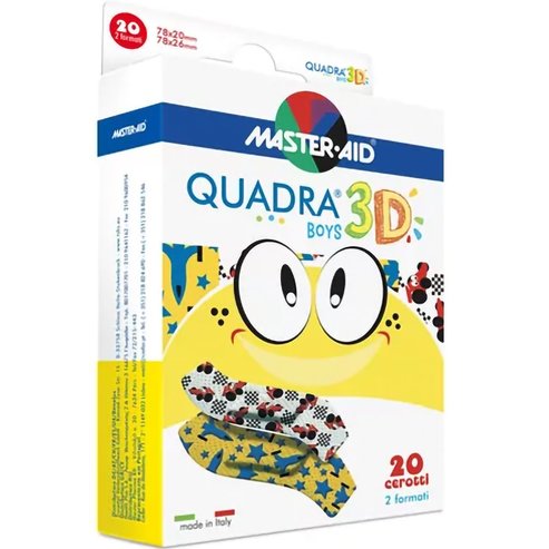 Master Aid Quadra 3D Boys 78x20mm & 78x26mm 20 бр