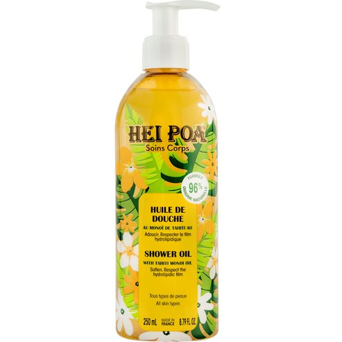 Hei Poa Shower Oil with Tahiti Monoi Oil 250ml