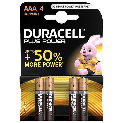 Duracell Plus Power Алкални батерии AAA 4бр