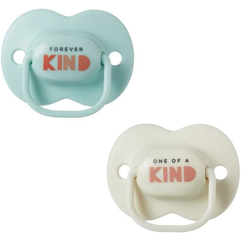 Tommee Tippee Anytime Orthodontic Silicone Soother Ортодонтска Силиконова Залъгалка, която не Възпрепятства Правилното Развитие на Зъбите 0-6m 2 Броя - Светлосиньо / Шамфъстък