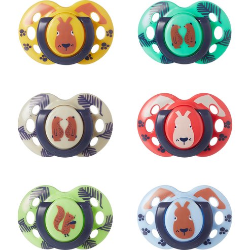 Tommee Tippee Fun Silicone Soother 18-36m, 6 бр - Multicolor 2