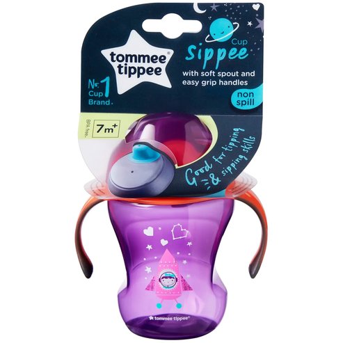 Tommee Tippee Soft Sippee Cup 7m+ Код 447152 Лилаво 230ml