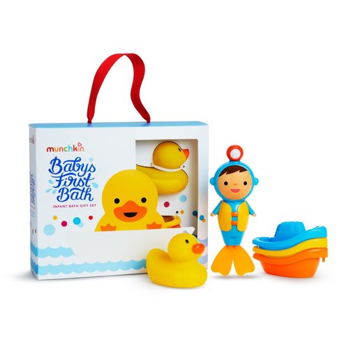 Munchkin Baby\'s 1st Bath Gift Set Подаръчен комплект с бебешки играчки за баня \