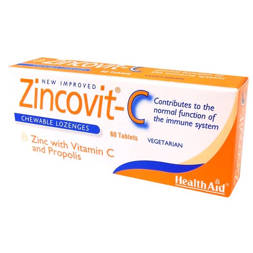 Health Aid Цинковит -C Укрепване на имунната защита 60 таблетки