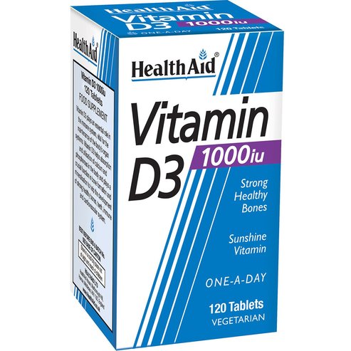 Health Aid Vitamin D3 1000iu 120tabs