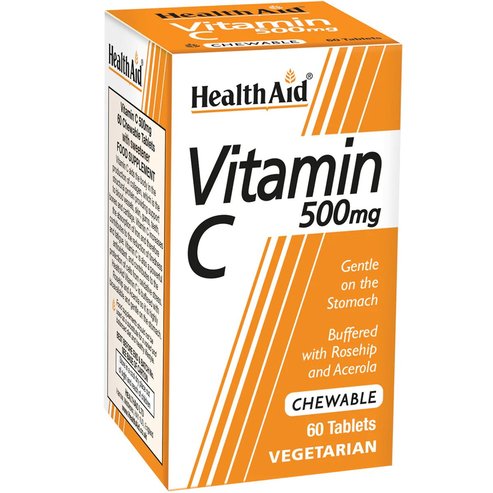 Health Aid Vitamin C 500mg 60 Chew.tabs