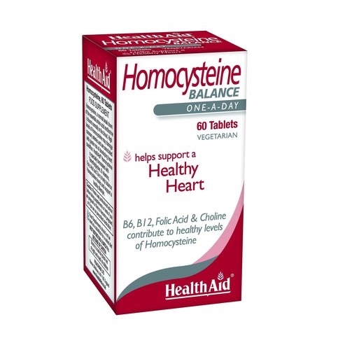 Health Aid Homocysteine Balance Хранителна добавка за балансиране на нива на хомоцистеин в кръвта 60таб