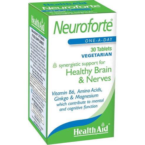 Health Aid NeuroforteЗдравословна нервната система и мозъка, 30 таблетки