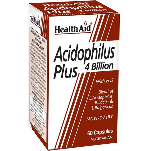 Health Aid Balanced Acidophilus 100 Million (+Bifidus)Ацидофилни Със Пробиотици фруктоолигозахариди 60 капсули