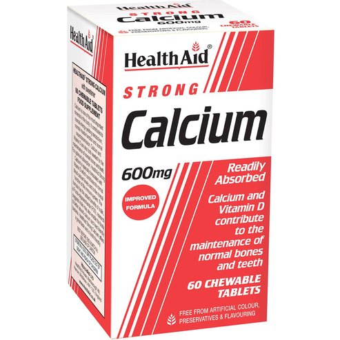 Health Aid Calcium Strong 600mg 60 Chew.tabs