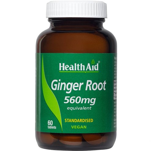 Health Aid Ginger Root 560mg 60tabs